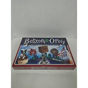 Boston-Opoly Family Board Game A Game Celebrating The Hub Of The Universe New